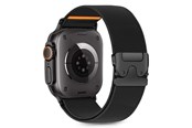 Smartwatch - Tilbehør - Tech-Protect Nylon Clasp Strap for Apple Watch 44 / 45 / 46 / 49 mm - Black - 5906302363018