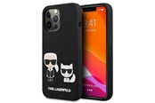 Mobil - Covers & Cases - Karl Lagerfeld KLHCP13LSSKCK iPhone 13 Pro / 13 6.1" hardcase black/black Silicone Karl & Choupette - 3666339027070