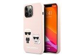 Mobil - Covers & Cases - Karl Lagerfeld Silicone Karl&Choupette Case for iPhone 13 Pro / iPhone 13 - Light Pink - 3666339027193