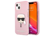 Mobil - Covers & Cases - Karl Lagerfeld Glitter Karl's Head Case for iPhone 13 mini - Pink - 3666339027537