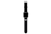 Smartwatch - Tilbehør - Karl Lagerfeld KLAWLSLCK Apple Watch Strap 42/44 / 45mm black / black strap Silicone Choupette Heads - 3666339031671
