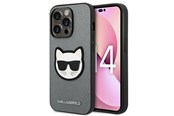 Mobil - Covers & Cases - Karl Lagerfeld Saffiano Choupette Head Patch case for iPhone 14 Pro Max - silver - 3666339077020