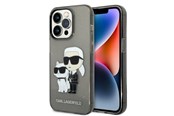 Mobil - Covers & Cases - Karl Lagerfeld Glitter Karl&Choupette case for iPhone 14 Pro Max - black - 3666339087234