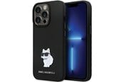 Mobil - Covers & Cases - Karl Lagerfeld KLHCP14LSMHCNPK case for iPhone 14 Pro - black Silicone C Metal Pin - 3666339166335
