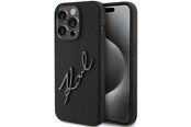Mobil - Covers & Cases - Karl Lagerfeld Silicone Karl Script case for iPhone 15 Pro - black - 3666339168179
