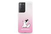 Mobil - Covers & Cases - Karl Lagerfeld Choupette Fun Case for Samsung Galaxy S21 Ultra - Pink - 3700740496985