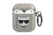 Mobil - Covers & Cases - Karl Lagerfeld KLA2UCHGK AirPods 1/2 cover black/black Glitter Choupette - 3666339009106