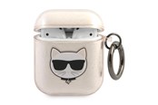 Mobil - Covers & Cases - Karl Lagerfeld Glitter Choupette Case for AirPods 1 / 2 - Gold - 3666339009199