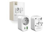 Mobil - Adaptere & Opladere - Tech-Protect TA100 UK Adapter - White - 5906302368525