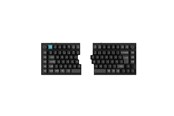 Tastatur - Keychron Q11 Ultra 75% Split 8K Wireless Tri-Mode - POM Banana - Gaming Tastatur - Uden Numpad - Nordisk - Sort - Q11U-M4-BO