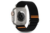 Smartwatch - Tilbehør - Tech-Protect Nylon Slip Strap for Apple Watch 44 / 45 / 46 / 49 mm - Black - 5906302368853