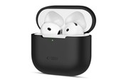 Mobil - Covers & Cases - Tech-Protect Silicone Case for Apple AirPods 4 - Black - 5906302370115