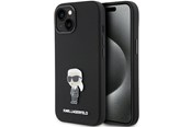 Mobil - Covers & Cases - Karl Lagerfeld Silicone Ikonik Metal Pin case for iPhone 15 Plus / 14 Plus - black - 3666339166007