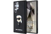 Mobil - Covers & Cases - Karl Lagerfeld 3D Rubber Ikonik Case for Samsung Galaxy S24 Ultra - Black - 3666339242015