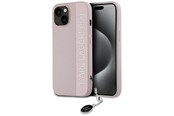 Mobil - Covers & Cases - Karl Lagerfeld Saffiano Rhinestones & Charm case for iPhone 15 / 14 / 13 - pink - 3666339258108