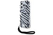Mobil - Covers & Cases - Karl Lagerfeld IML Zebra Pattern & Cord case for iPhone 15 Pro Max - black - 3666339287290