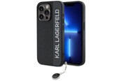 Mobil - Covers & Cases - Karl Lagerfeld Saffiano Rhinestones & Charm case for iPhone 15 Pro Max - black - 3666339257996