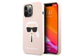 Mobil - Covers & Cases - Karl Lagerfeld Silicone Karl`s Head Case for iPhone 13 Pro / 13 6.1" - Light Pink - 3666339027759