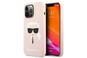 Mobil - Covers & Cases - Karl Lagerfeld Silicone Karl`s Head Case for iPhone 13 Pro Max 6.7" - Light Pink - 3666339027766
