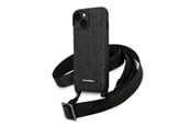 Mobil - Covers & Cases - Karl Lagerfeld Monogram Plaque Logo Strap Case for iPhone 14 / 15 / 13 6.1" - Black - 3666339093235