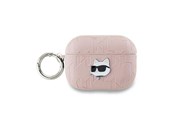 Mobil - Andet Tilbehør - Karl Lagerfeld Monogram Choupette Head case for AirPods Pro 2 - pink - 3666339283742