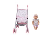 Dukker & Tilbehør - Happy Friend Teresa Doll 30cm with stroller set - 504259