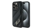 Mobil - Covers & Cases - Karl Lagerfeld Diagonal Quilted Script case for iPhone 13 Pro Max - black - 3666339252175