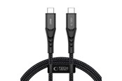 USB kabel - Tech-Protect Ultraboost UB11T USB-C / USB-C PD 100W / QC3.0 100 cm Cable - Black - 5906302390717
