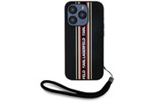 Mobil - Covers & Cases - Karl Lagerfeld Saffiano Athleisure Stripes Cord iPhone 15 Pro Case - Red - 3666339254629
