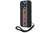 Mobil - Covers & Cases - Karl Lagerfeld Saffiano Athleisure Stripes Cord iPhone 15 Pro Max Case - Red - 3666339254636