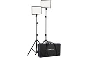 Kamera & objektivtilbehør - Nanlite LumiPad 25 LED 2 Light kit with stand and bag - LUMIPAD 25 2KIT