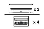 Netværkskabel - Lenovo 800GBase-CU direct attach splitter cable - 2 m - 2m - 4X97A81843