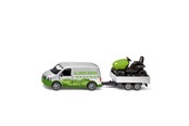 Legetøjsbil - SIKU 1:50 VW T6 With Lawn Tractor - 2005