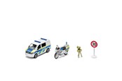 Legetøjsbil - SIKU Siku 1:50 VW T6 med BMW politimotorcykel - 2562