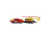 Legetøjsbil - SIKU 1:50 Nissan Navara With Helicopter - 2570