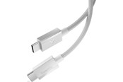 USB kabel - Spigen Essential USB-C to USB-C 60W Fabric Cable - 1.5m - White - ACA10416