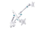 Vægbeslag, AV-Beslag & AV-Møbler - DIGITUS mounting kit - for 2 curved / flat panels - 2 x 10 kg - white - Max 20 kg - recommended for 35 " - DA-90472