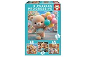 Puslespil - Educa 12-16-20-25 Teddy Bears In Park - 20500