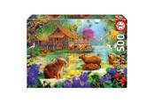 Puslespil - Educa 500 Capybara Village - 20547