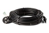 Kabler, ledninger, afdækning og brandsikring - HEATCOM FrostSafe 13W/m varmekabel med termostat & stikprop med jord, 10,5 meter - 43100105
