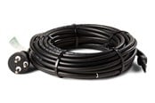 Kabler, ledninger, afdækning og brandsikring - HEATCOM FrostSafe 13W/m varmekabel med termostat & stikprop med jord, 45 meter - 43100450