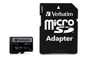Hukommelseskort - Verbatim Pro U3 microSD/SD - 90MB/s - 128GB - 47044