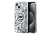 Mobil - Covers & Cases - Karl Lagerfeld Liquid Glitter Choupette Head MagSafe case for iPhone 14 / 15 / 13 - transparent - 3666339285685