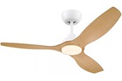 Lamper - Philips Olas Fan ceiling 52' 35W+24W WH&Wood - 929004750201