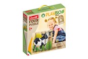 Babylegetøj - Quercetti PlayBio Four Wooden Puzzles: Farm Animals - QU-80712