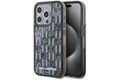 Mobil - Covers & Cases - Karl Lagerfeld Liquide Glitter Monogram Gradient iPhone 15 Pro Max Case - Black - 3666339256173