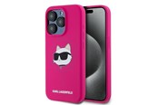 Mobil - Covers & Cases - Karl Lagerfeld Silicone Choupette Head MagSafe case for iPhone 15 Pro Max - pink - 3666339257439