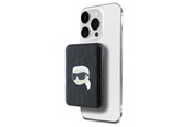 Powerbank - Karl Lagerfeld Powerbank inductive KLPB5FPGKSKIHK 16W 5000mAh black/black Karl Head Pin MagSafe - 5000 mAh - 3666339283933