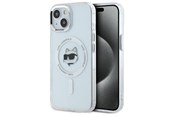 Mobil - Covers & Cases - Karl Lagerfeld IML Metal Choupette Head MagSafe iPhone 15 Case - White - 3666339284183