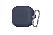 Mobil - Covers & Cases - Tech-Protect Silicone Hook Case for Samsung Galaxy Buds 4 / 4 Pro - Navy Blue - 5906302392889